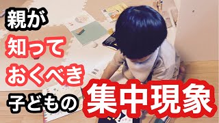 【子育て】子どもの集中現象【モンテッソーリ教育】