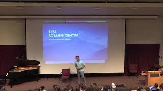 Scott Peterson gives a lecture at BYU on 09/09/19