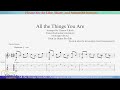 All the Things You Are - Arrangement for Acoustic Guitar with Tab (Another version)