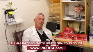 Dr. Erik Endorsed Richita Collagen Peptide Supplement - All Japanese Sources Highest Quality Product