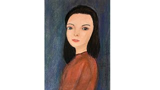 How to draw portrait ( 3 ) 肖像 | pastel painting 色粉画