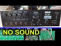 AHUJA SSB-120DP Amplifier has no sound, Audio level indicator & mp3 decoder not working