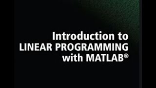 Matlab example Linear Programming (LPP)