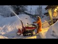 【田舎暮らし】朝の除雪 福島県 西会津町 2023.2.21