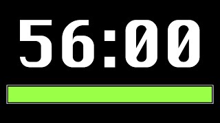 56 Minute Timer [ Progress Bar ] - 4K 60 FPS
