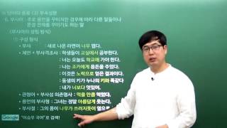 [이승우 국어] 3-1-3강. 문장의 성분- (3) 부속성분 ( 관형어, 부사어 ), 독립성분 ( 독립어 )