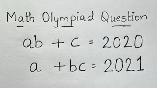 France - Math Olympiad Question | An Algebraic Expression | You should be able to solve this!