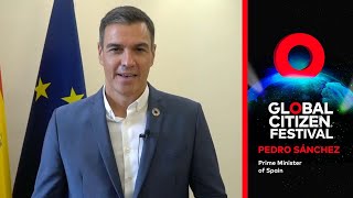 Spanish PM Pedro Sánchez Announces Support to End Extreme Poverty at Global Citizen Festival