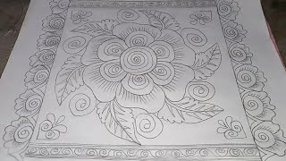 Verry beautiful nakshi kantha design drawing how to nakshi kantha design drawing