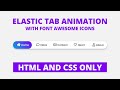 Menu Bar with Tab Animation in HTML And CSS #Shorts