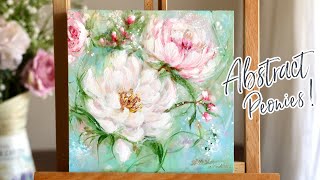 Step by Step Abstract Floral painting 🌸Beginner Special tutorial🎨💫
