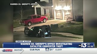 Warren County Sheriff's Office investigating catalytic converter theft