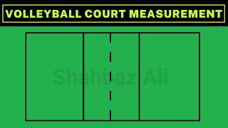volleyball court measurement / volleyball court drawing / volleyball court making | volleyball court