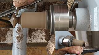 Evelyne Van Dam Tourneuse sur bois : une toupie