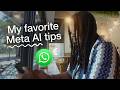 Tips for using Meta AI with TechMe0ut | Meta AI Tutorial | WhatsApp