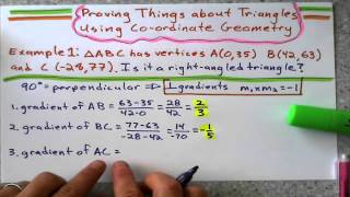 Proving Stuff about Triangles Using Coordinate Geometry