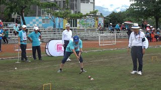 【男子雙打預賽】2024全民運動會槌球-新竹縣VS台東縣TAIWAN GATEBALL,ゲートボール,门球,門球,게이트볼