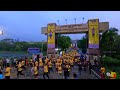 fpv drone view of erode marathon held on erode arts and science college