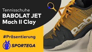 Herren Tennisschuhe Babolat Jet Mach II Clay Yellow/Black