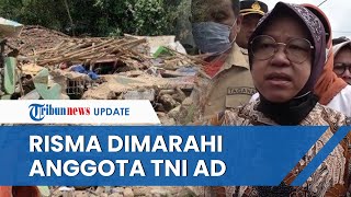 Mensos Tri Rismaharini Dimarahi Anggota TNI AD saat Kunjungi Korban Gempa di Cianjur Jawa Barat