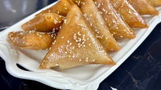 RECETTE RAMADAN 2025🌙 LES BRIWATES AUX CACAHUÈTES 🇲🇦 ou appelé aussi SAMSA en ALGÉRIE 🇩🇿