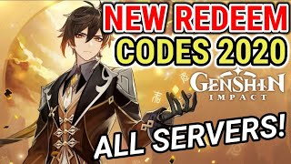 GENSHIN IMPACT NEW REDEEM CODES DECEMBER 2020 I NEW REDEMPTION CODES 2020 ALL SERVERS
