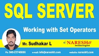 Working with Set Operators in SQL Server | MSSQL Training Tutorial