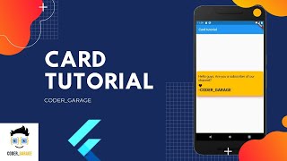 What is Card Widget in Flutter ? | Flutter full tutorial for beginners