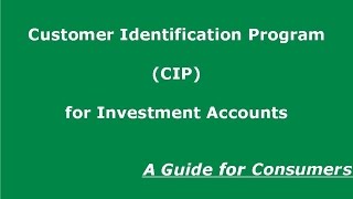 What is CIP? The Customer Identification Program | A-M Analysis