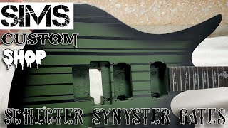 Schecter Synyster Gates Custom S - Refinish by Sims Custom Shop