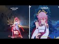 changli vs yae miko gameplay comparison side by side