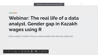 R-Ladies Tbilisi (English - თბილისი): Life of a data analyst. Gender gap in Kazakh wages