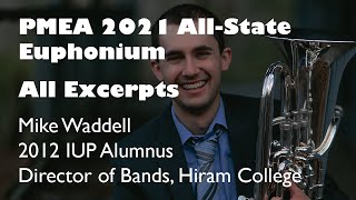 PMEA 2021 All-State: EUPHONIUM - All Excerpts