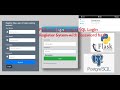 Python Flask postgreSQL Login Register system with password hash