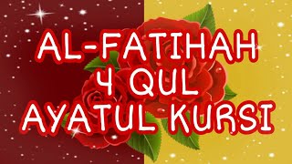 Al-Fatihah 4 Qul & Ayatul Kursi🌹 Al-Kafirun Al-Ikhlas Al-Falaq An-Nas🌹Mishary Rashid Alafasy