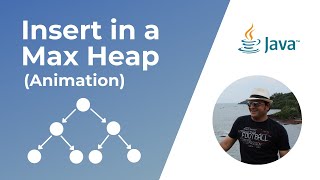 How to insert in a Max Heap in Java ? | Animation