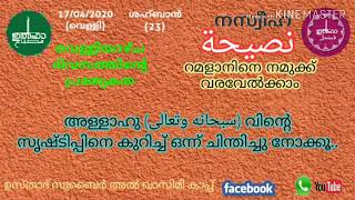 അള്ളാഹു (سبحانه وتعالى) വിന്റെ സൃഷ്ടിപ്പിനെ കുറിച്ച് ഒന്ന് ചിന്തിച്ചു നോക്കൂ