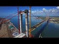 aerial shot of maputo katembe bridge 2018.05.08