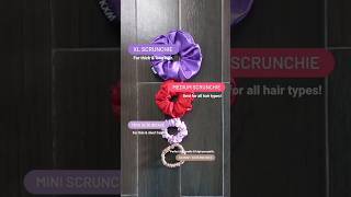 Know about Different scrunchie sizes ✨️! And order yours from Instagram: @kxmpakistan #scrunchies