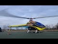 start up and take off. align trex 700l hv 3 blade main rotor speed fuselage