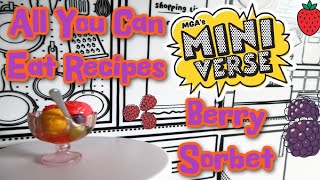 Mini Verse All You Can Eat | Berry Sorbet Recipe #miniverse #makeitmini