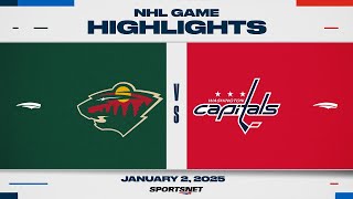 NHL Highlights | Wild vs. Capitals - January 2, 2025