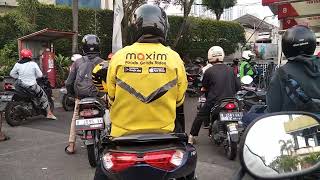 yuk kita ngisi bensin di SPBU PERTAMINA Margonda Depok antriannya Joss #motovlog  #pertamina