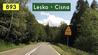 DW893 Lesko - Cisna (Wielka pętla bieszczadzka)