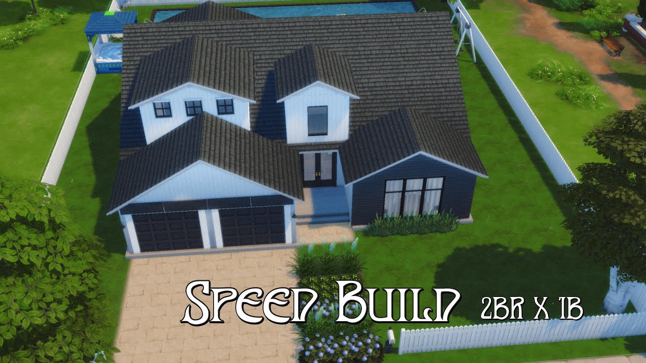 Sims 4 Starter Home Speed Build ёяпа Youtube