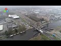 indrukwekkend 240 ton wegend brugdek leeghwaterbrug onderweg naar alkmaar