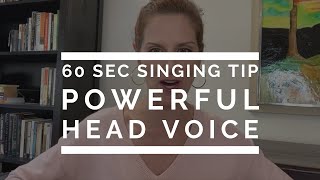 60 Second Singing Tip: Powerful Head Voice | Arden Kaywin Vocal Studio