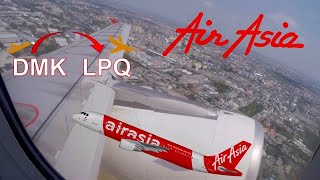 Full Flight ✈️ Thai AirAsia Bangkok DMK to Luang Prabang LPQ | Stunning Window Views