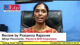Software Testing Course Training Review by Prasanna Rajasree | QEdge Technologies Hyderabad Ameerpet