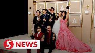 'Everything Everywhere All at Once' sweeps seven awards at the Oscars